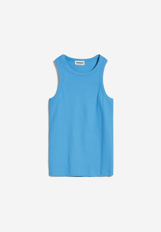 Débardeur bleu en coton bio - kanitaa - blueniverse