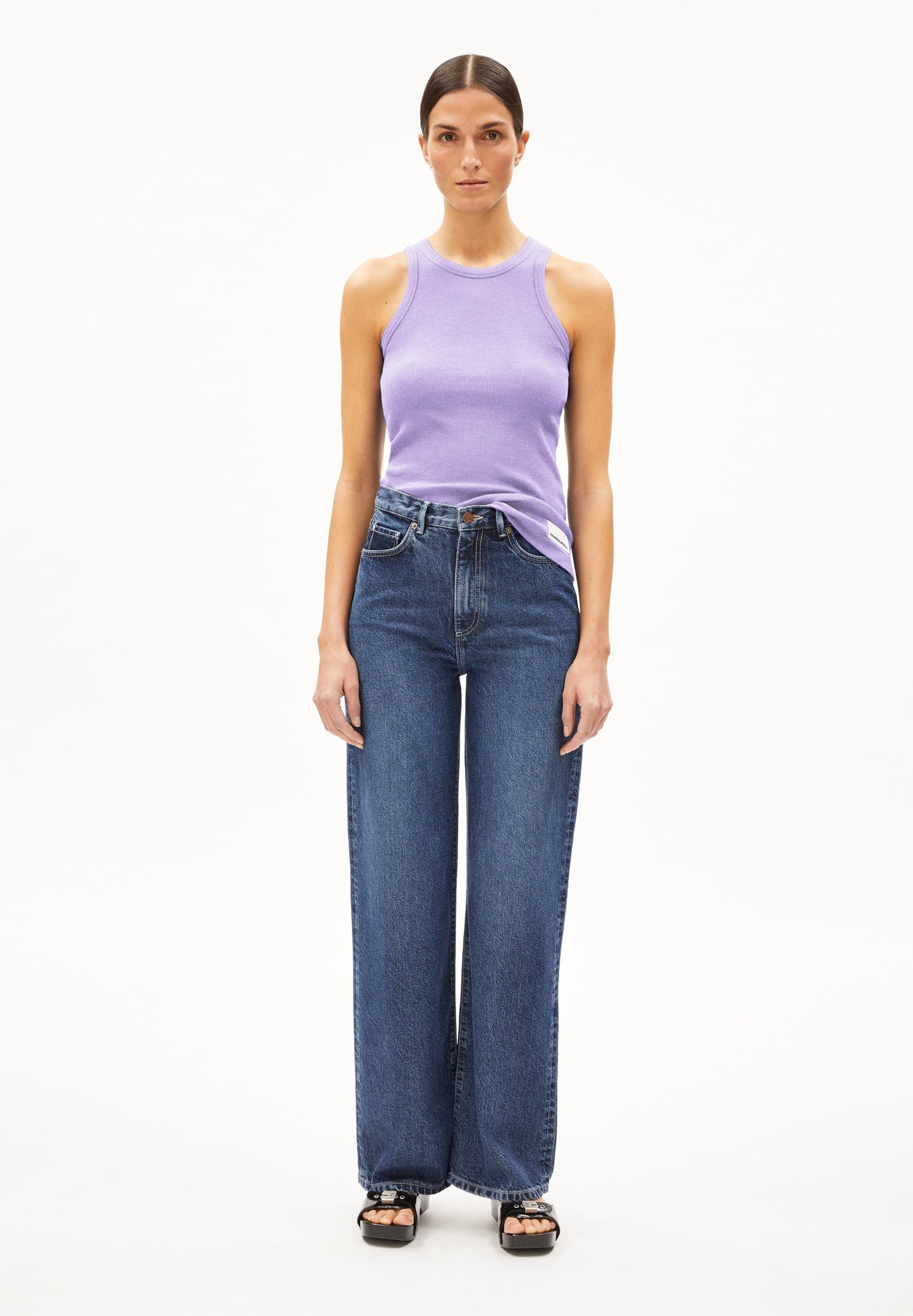 Débardeur en coton bio | violet "kanitaa lavender light"
