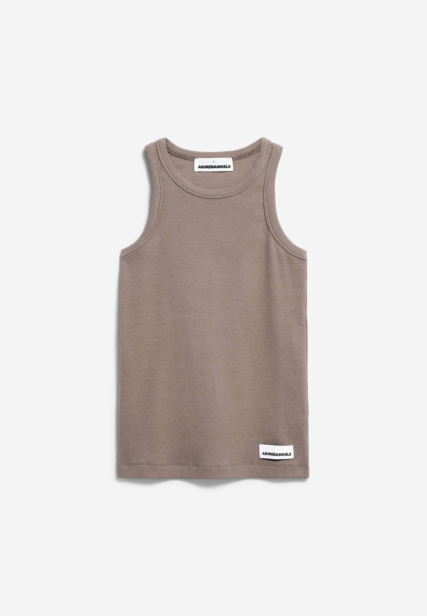 Débardeur en coton bio | marron "kanitaa muddy water"