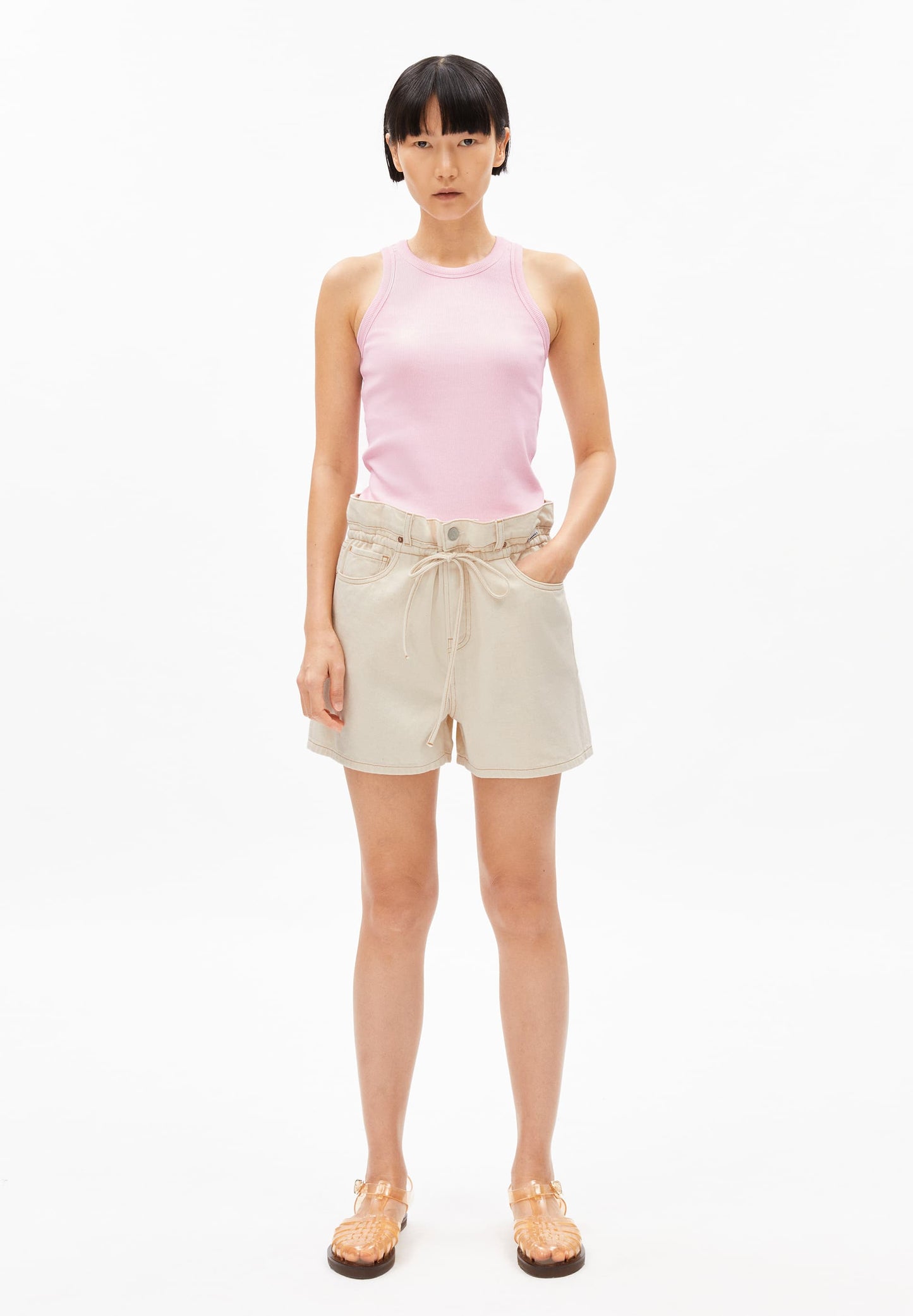 Débardeur en coton bio | rose "Kanitaa - peony"