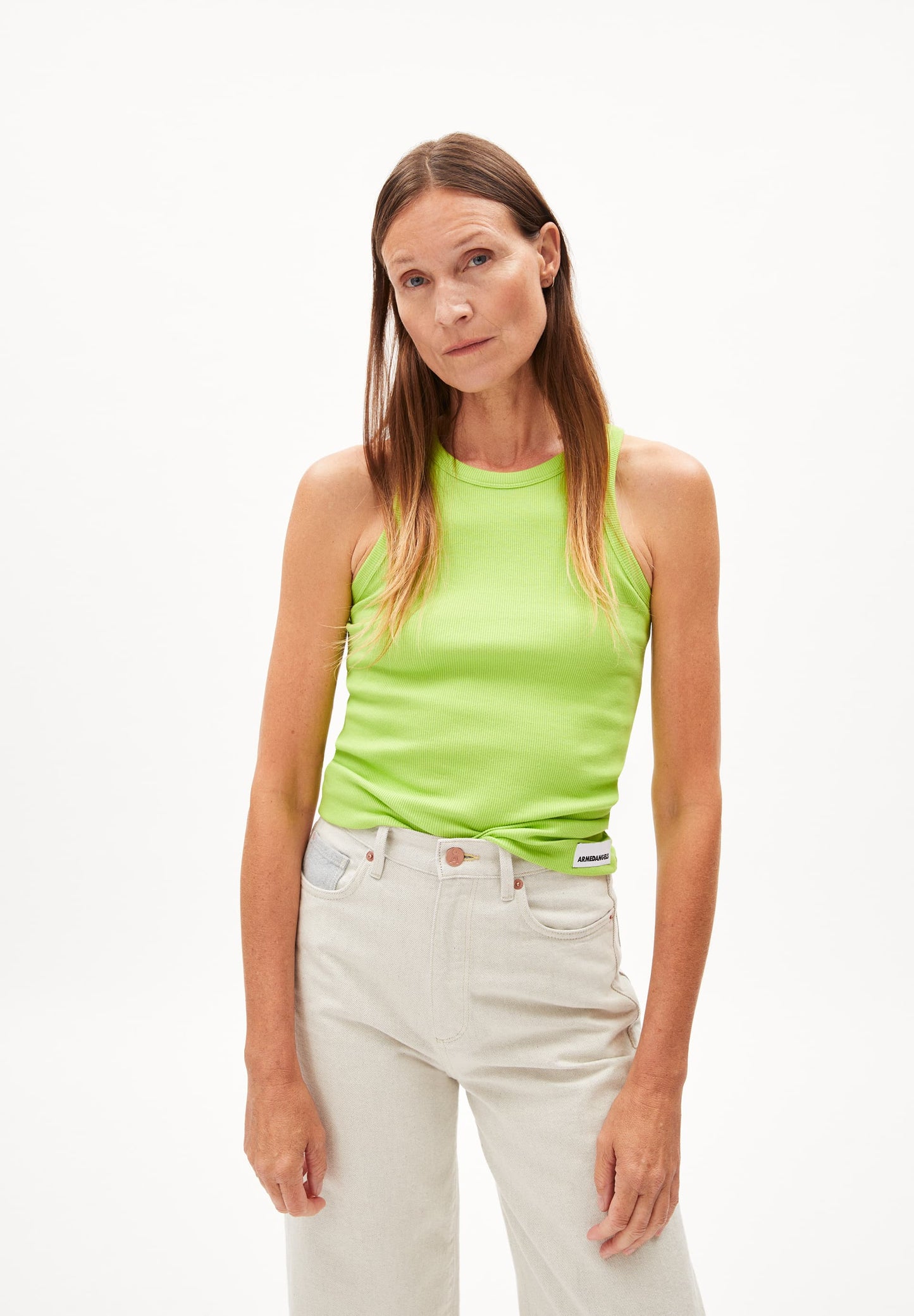 Débardeur en coton bio | vert "kanitaa super lime"