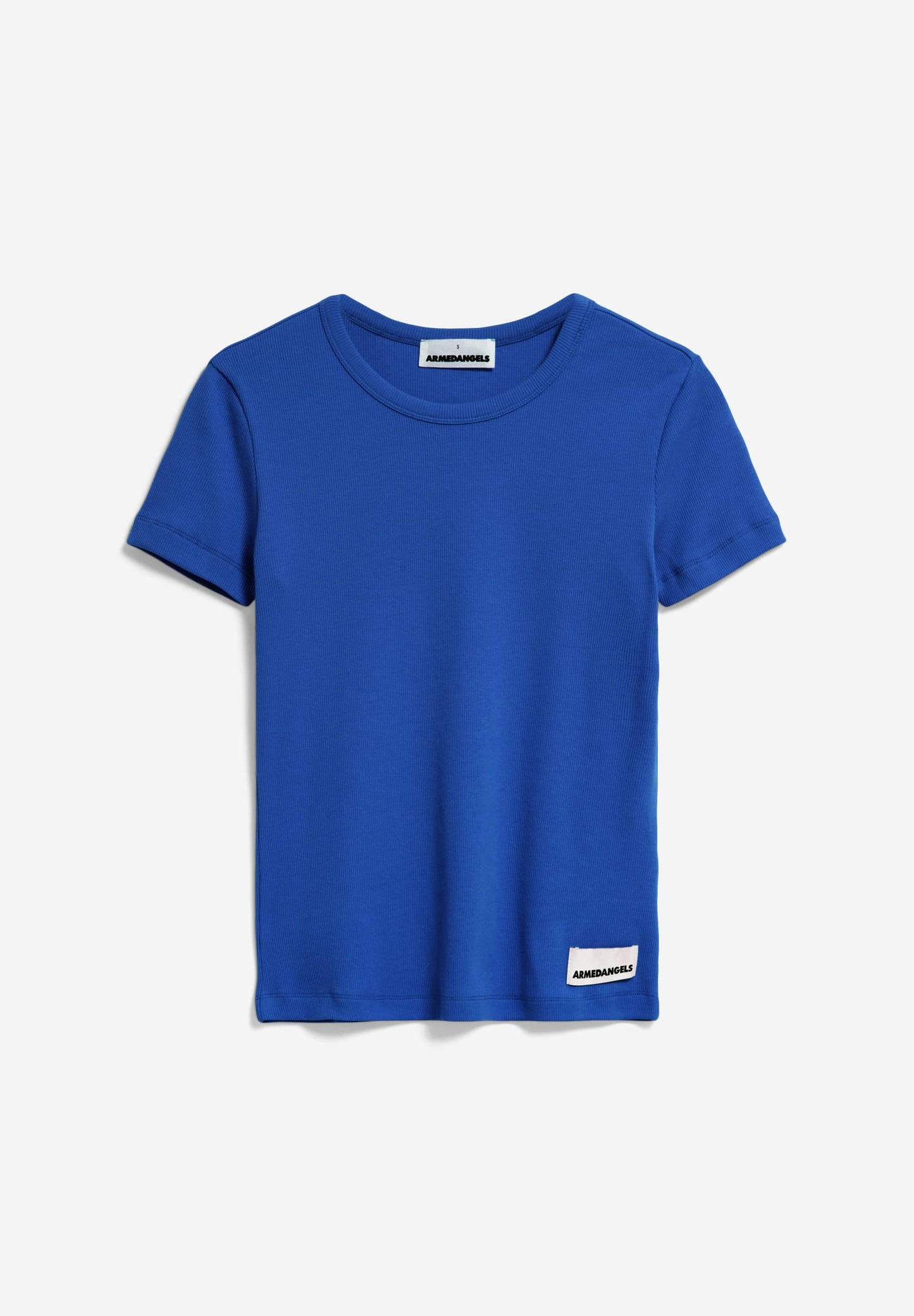 T-shirt côtelé en coton bio | bleu "kardaa dynamo blue"