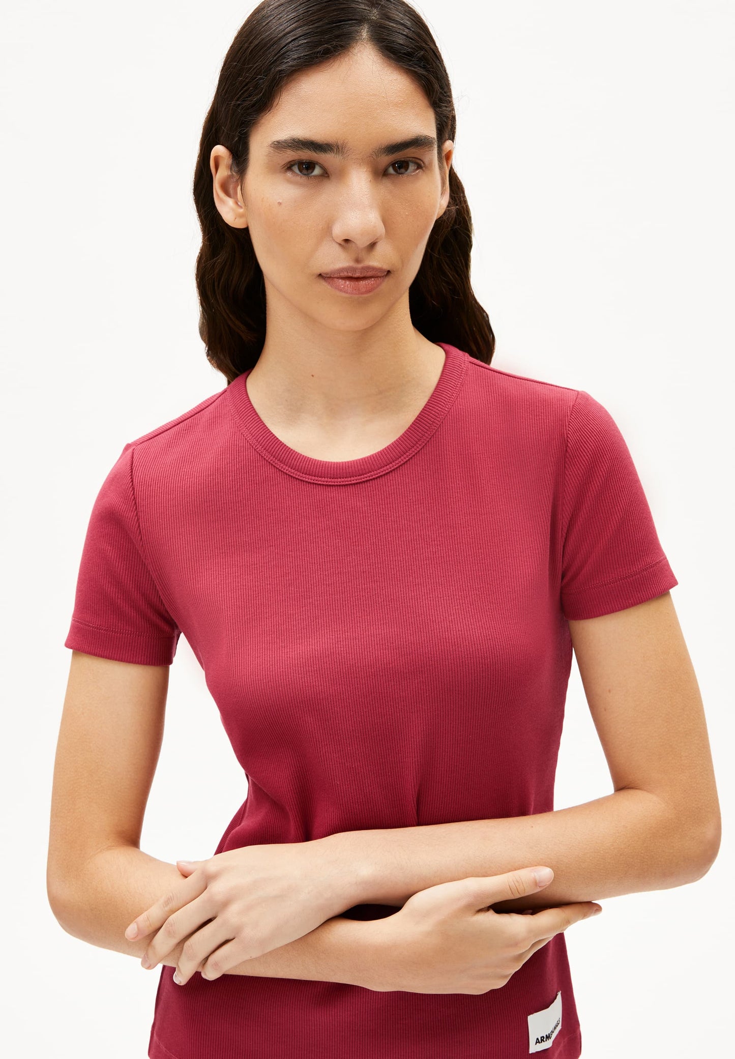T-shirt en coton biologique | rouge "Kardaa - red ash"
