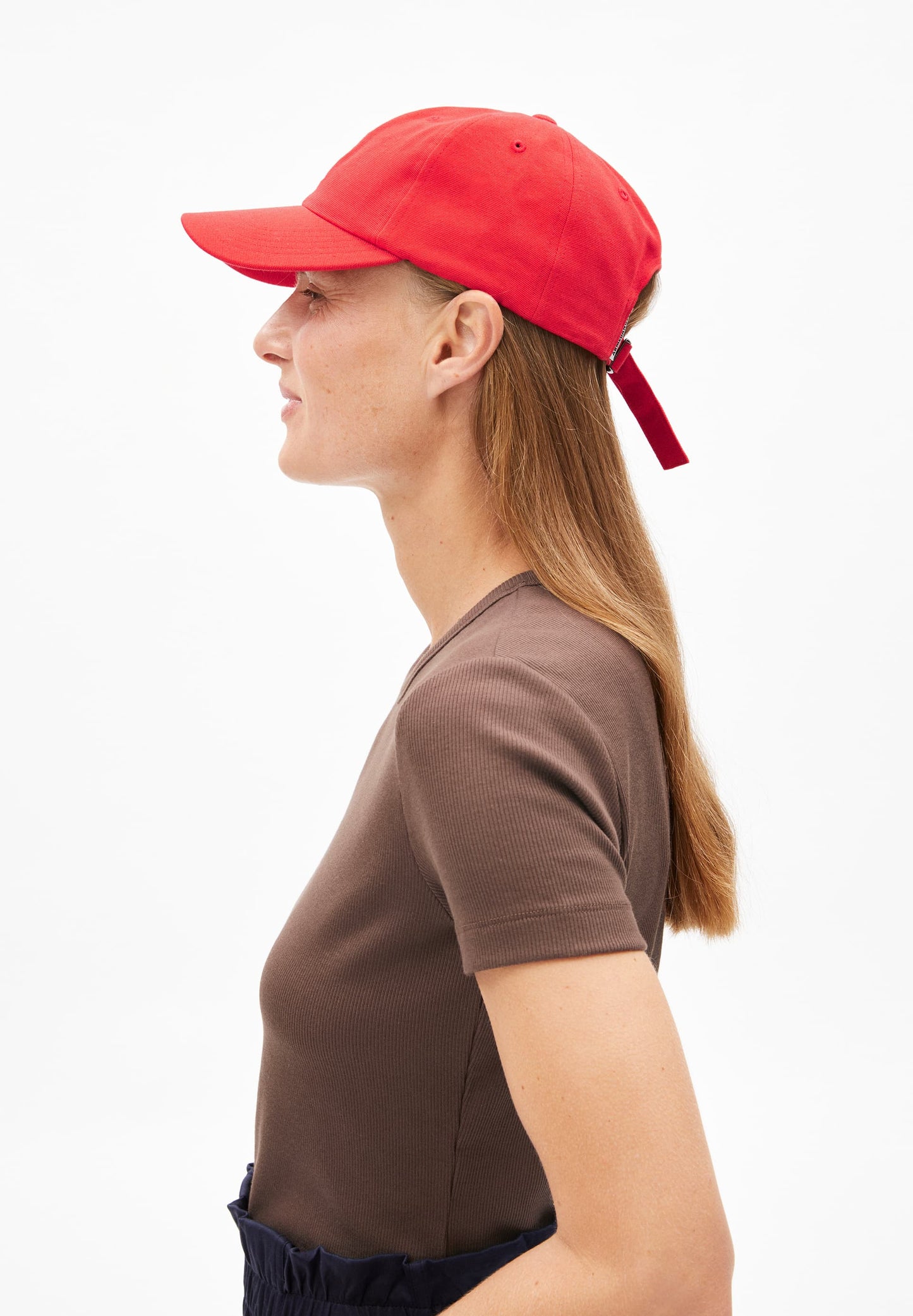 T-shirt côtelé en coton bio | marron "kardaa - toasty tan"