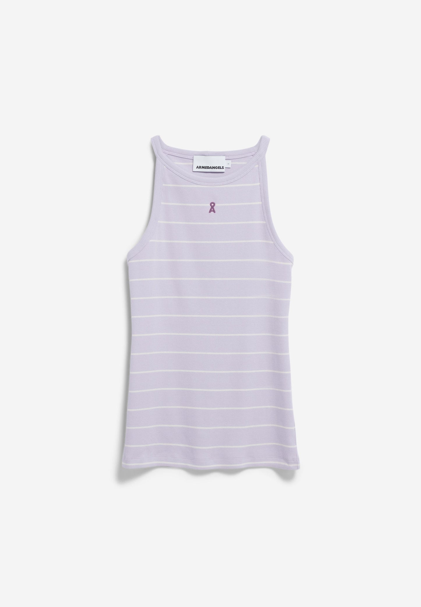 Top en coton biologique | violet "kataalin fine stripes - soft lilac"