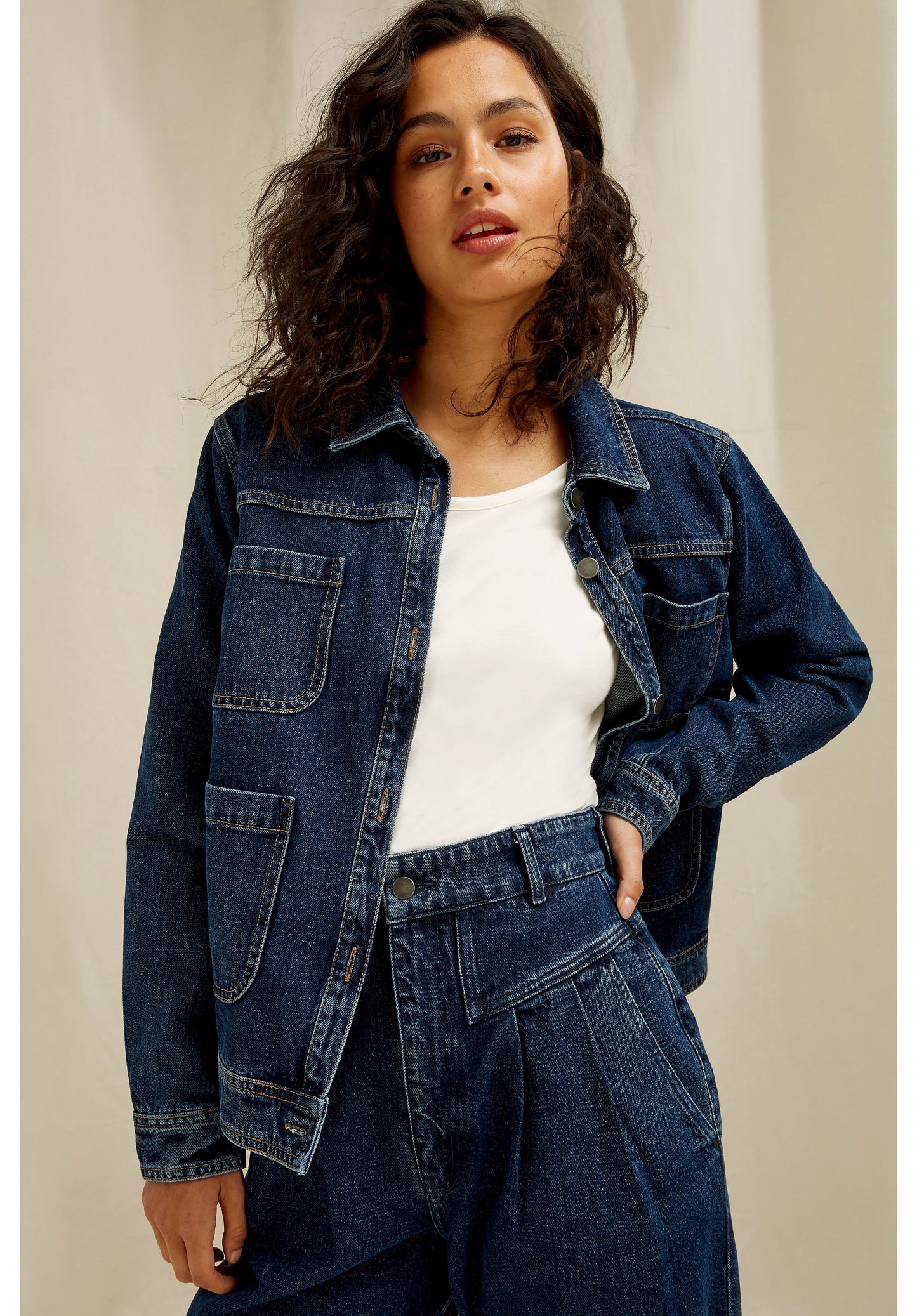Veste en jean en coton bio - Kelia