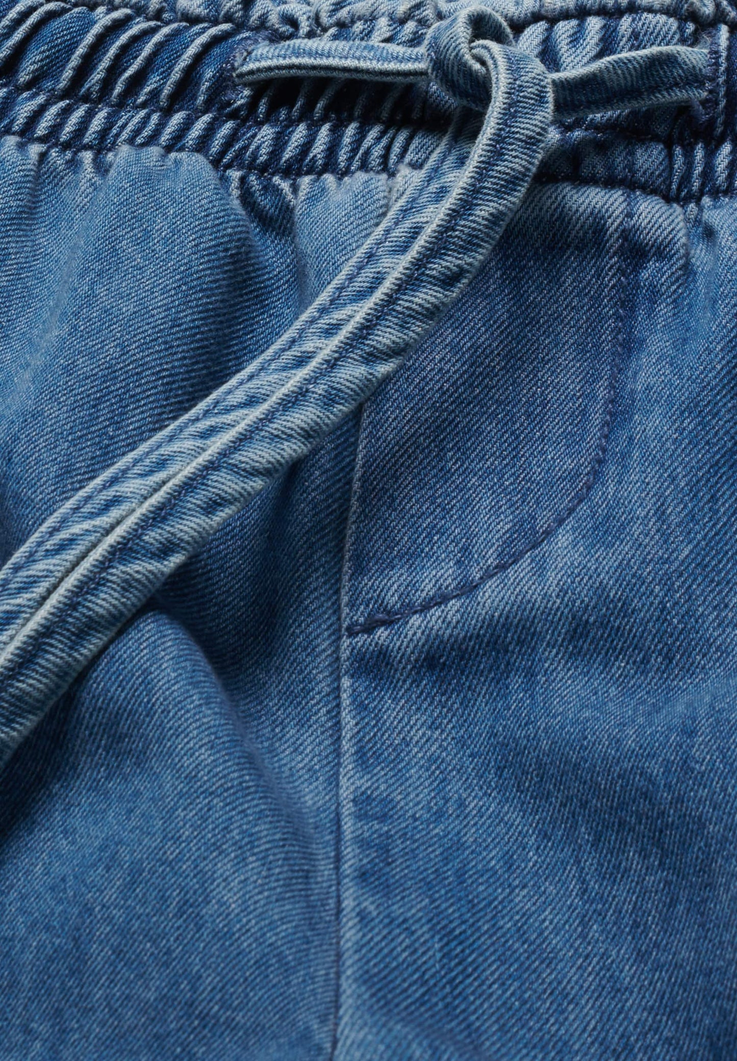Pantalon ample en coton bio | bleu "kelaani - airflow"