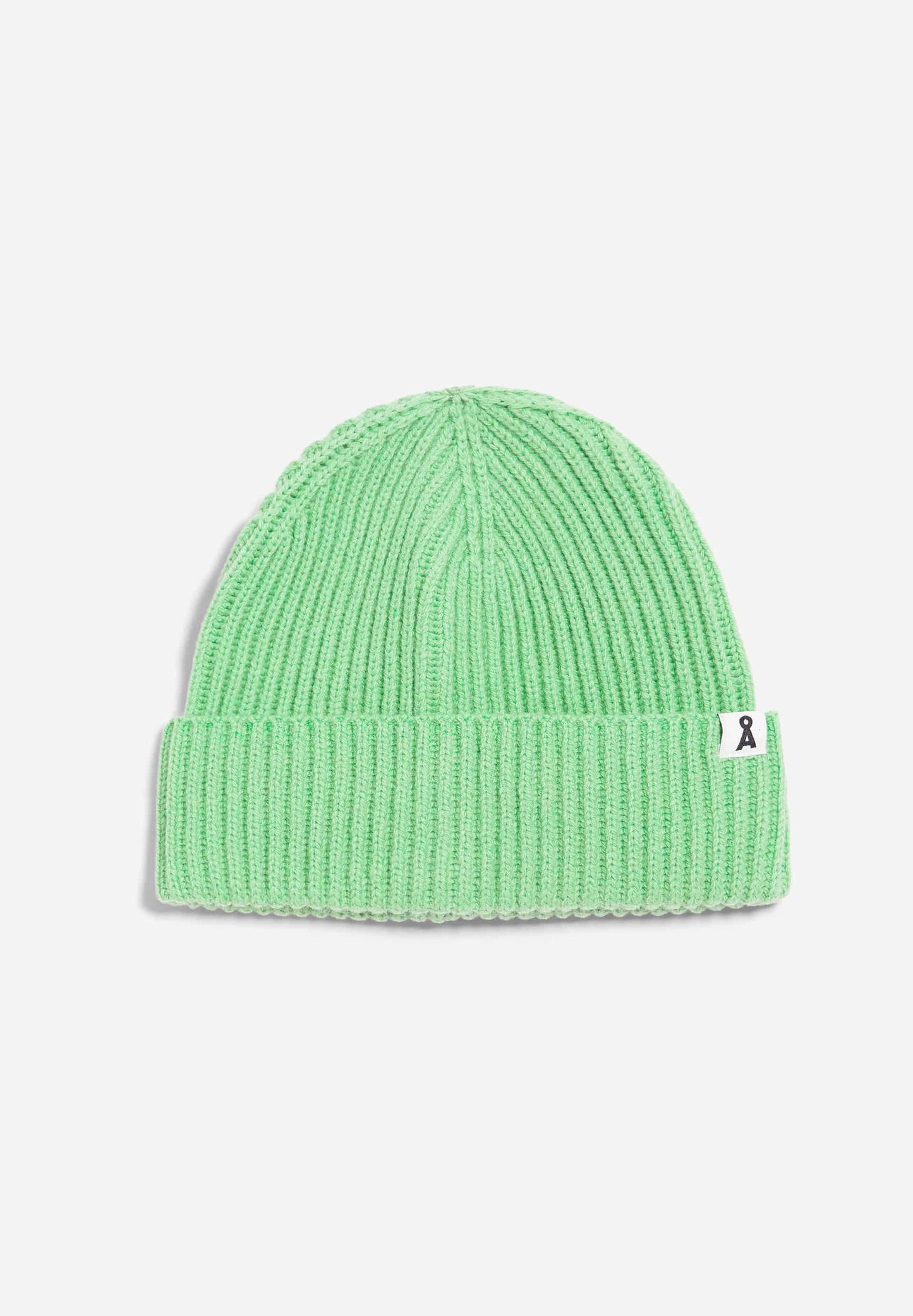 Bonnet vert pomme en laine bio - keylaa apple neon