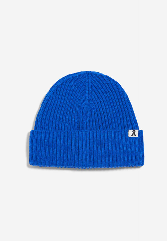 Bonnet bleu klein en laine bio - keylaa dynamo blue