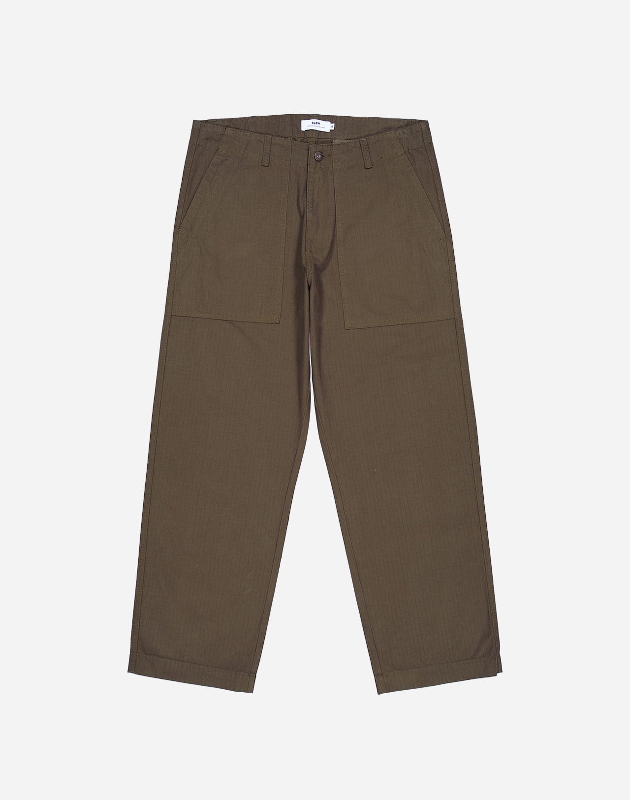 Pantalon en coton bio | kaki "gamal"