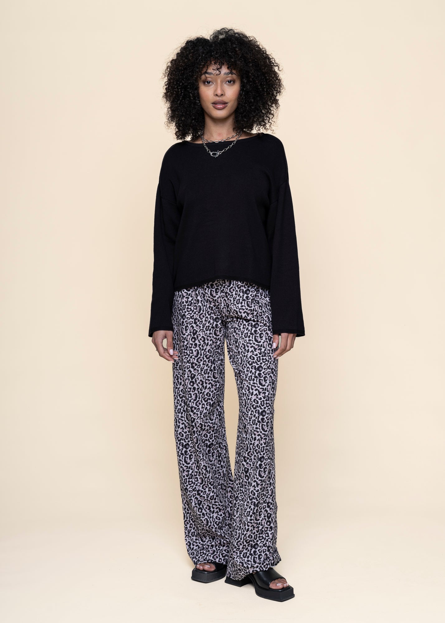 Pull en coton biologique | noir "williamsburg - black"