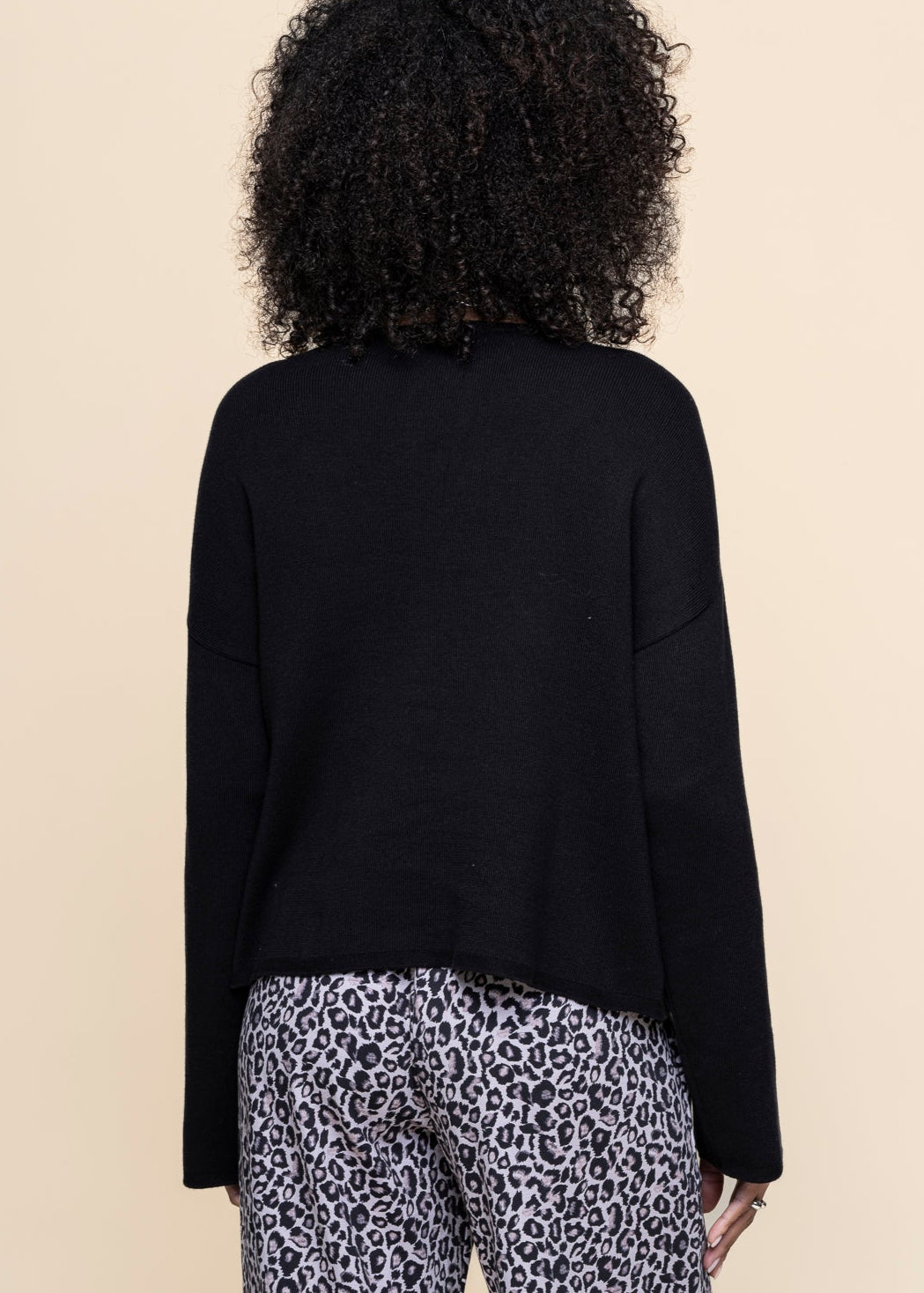 Pull en coton biologique | noir "williamsburg - black"