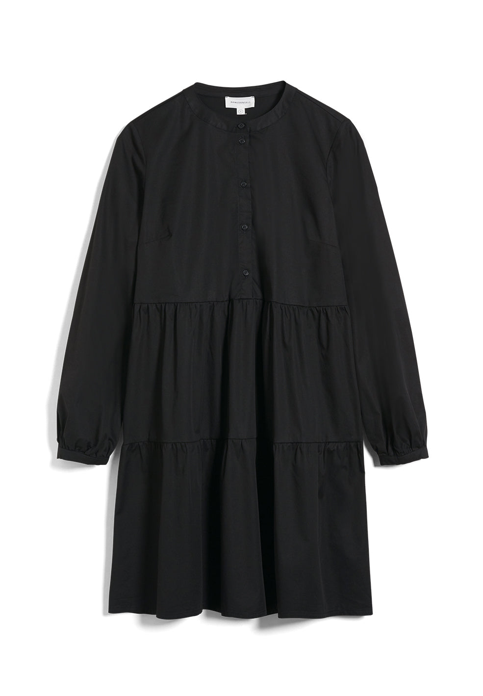 Robe fluide noire en coton bio - KOBENHAAVN