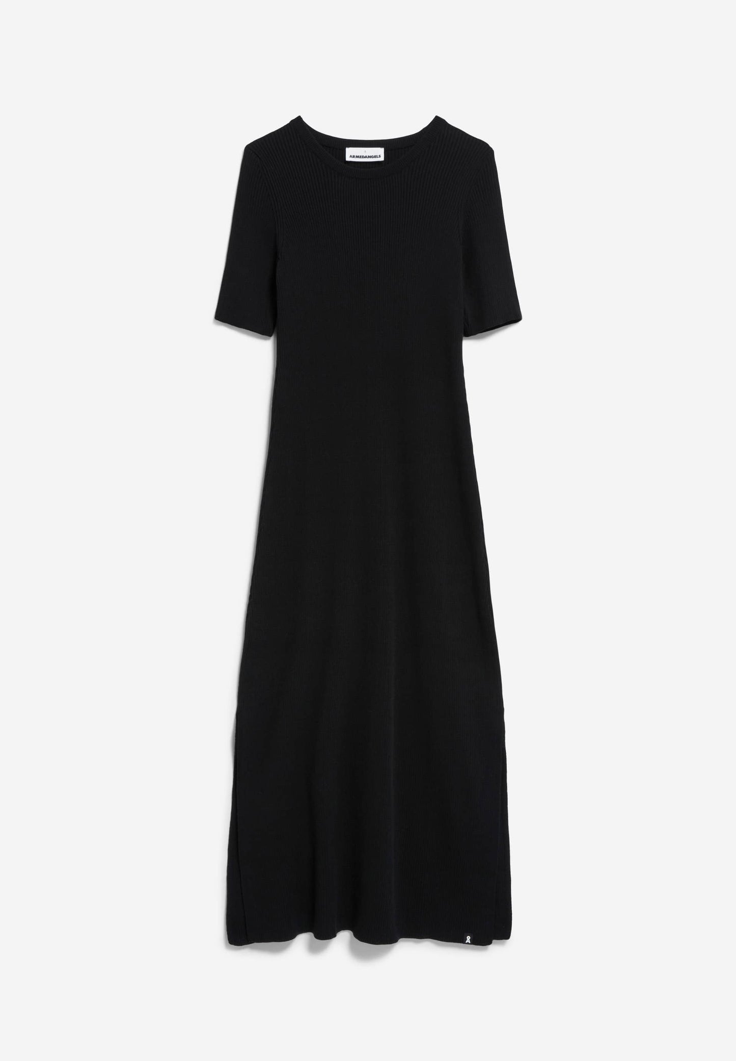 Robe longue en coton bio | noir "laaniaas black"