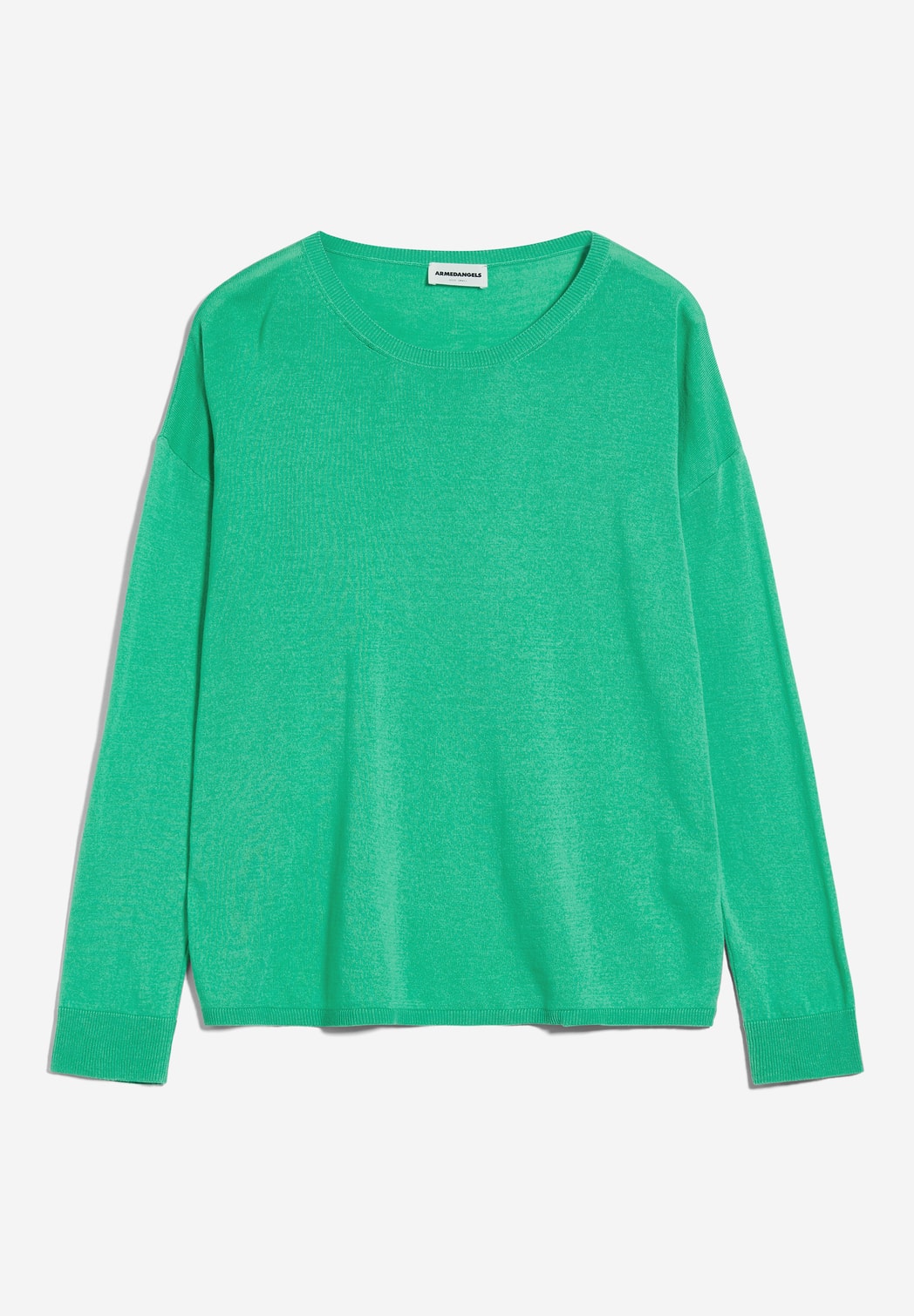 Pull léger vert citron en tencel et coton bio - laarni bright lime