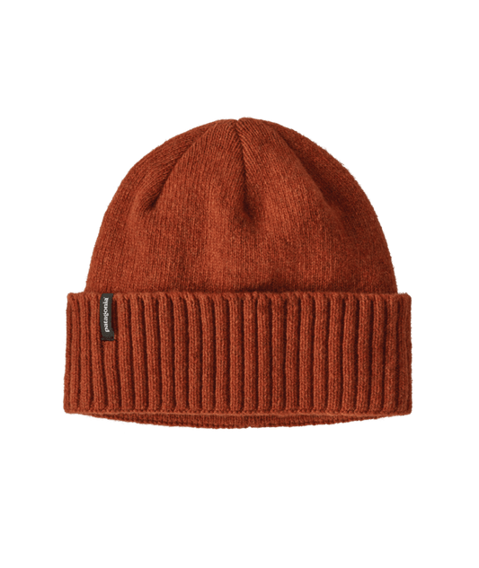 Bonnet orange en laine et nylon recyclé - brodeo beanie