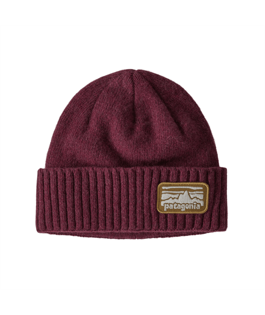 Bonnet bordeaux en laine nylon recyclé - brodeo beanie