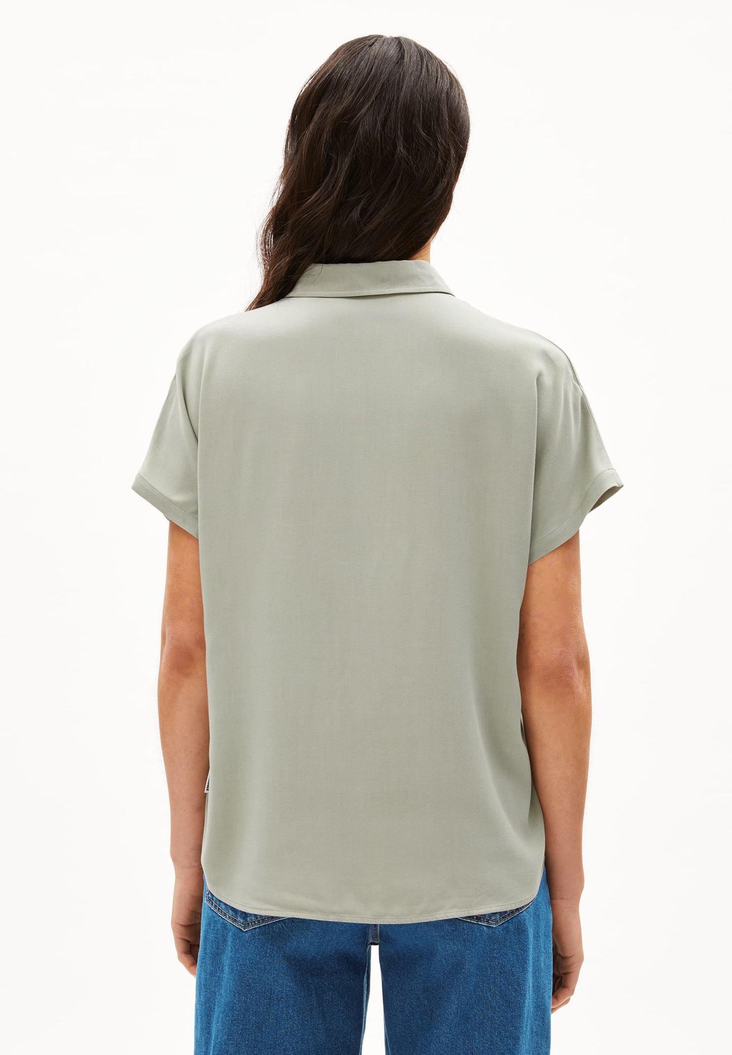 Chemisier en ecovero | vert "larisaana - seagreen"
