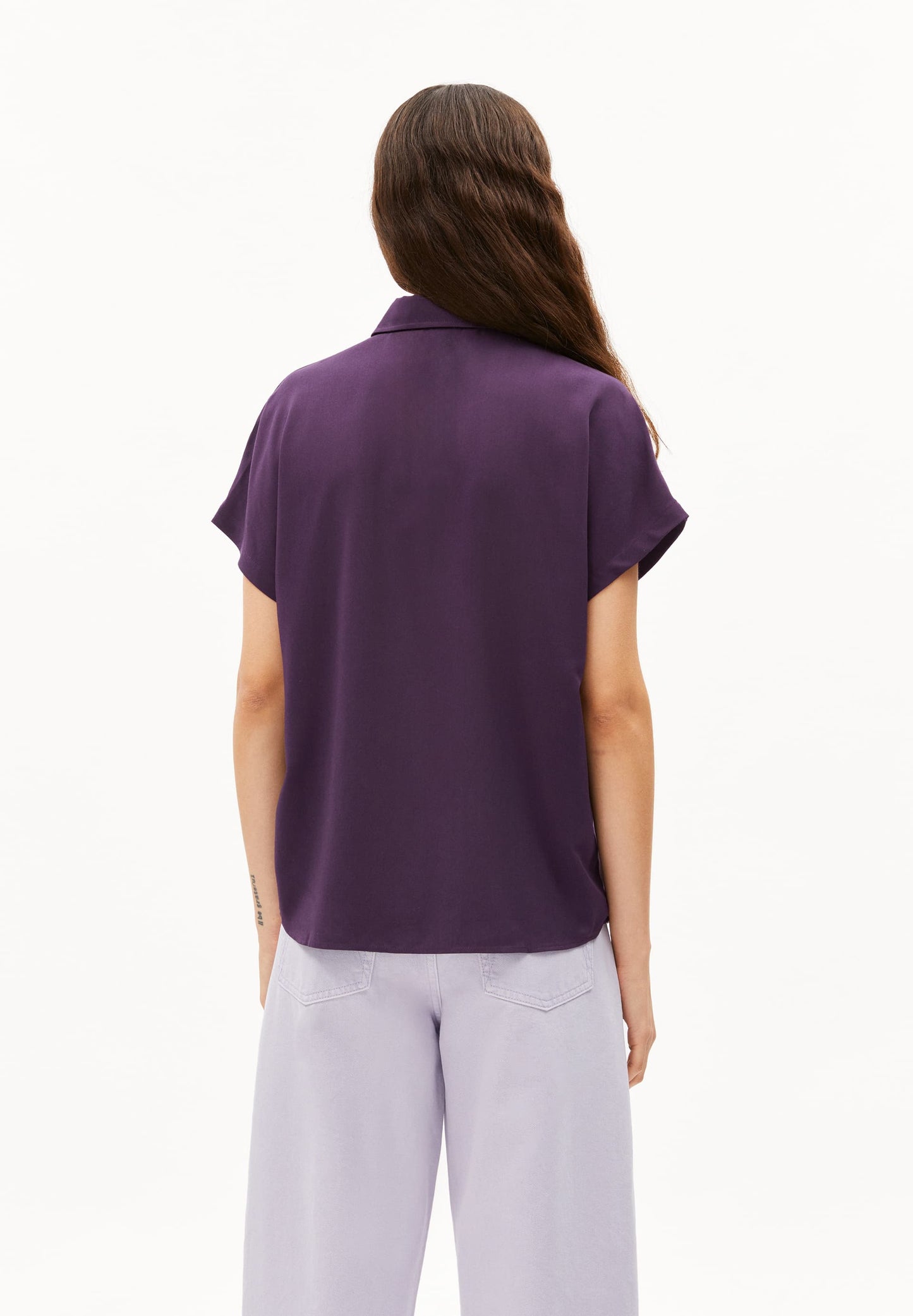 Blouse en viscose | Violet "laarisana - vivid voilet"