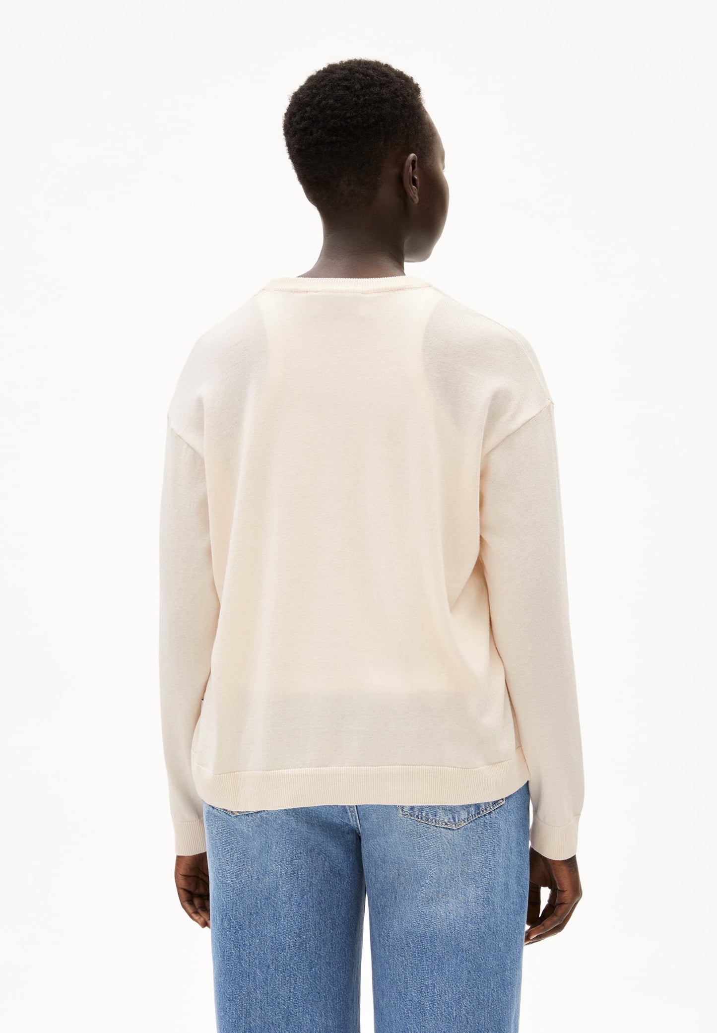 pull léger en coton bio | écru "lailaa - undyed"