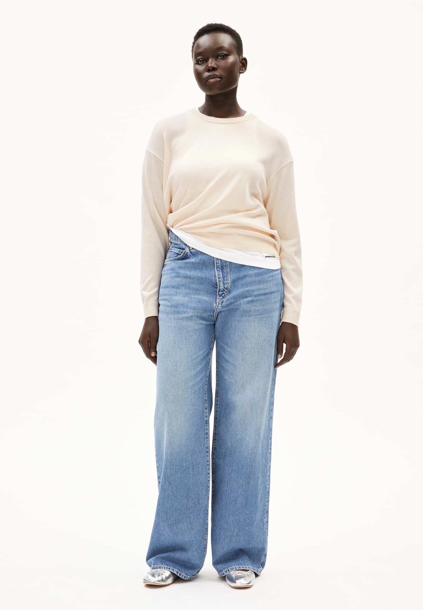 pull léger en coton bio | écru "lailaa - undyed"