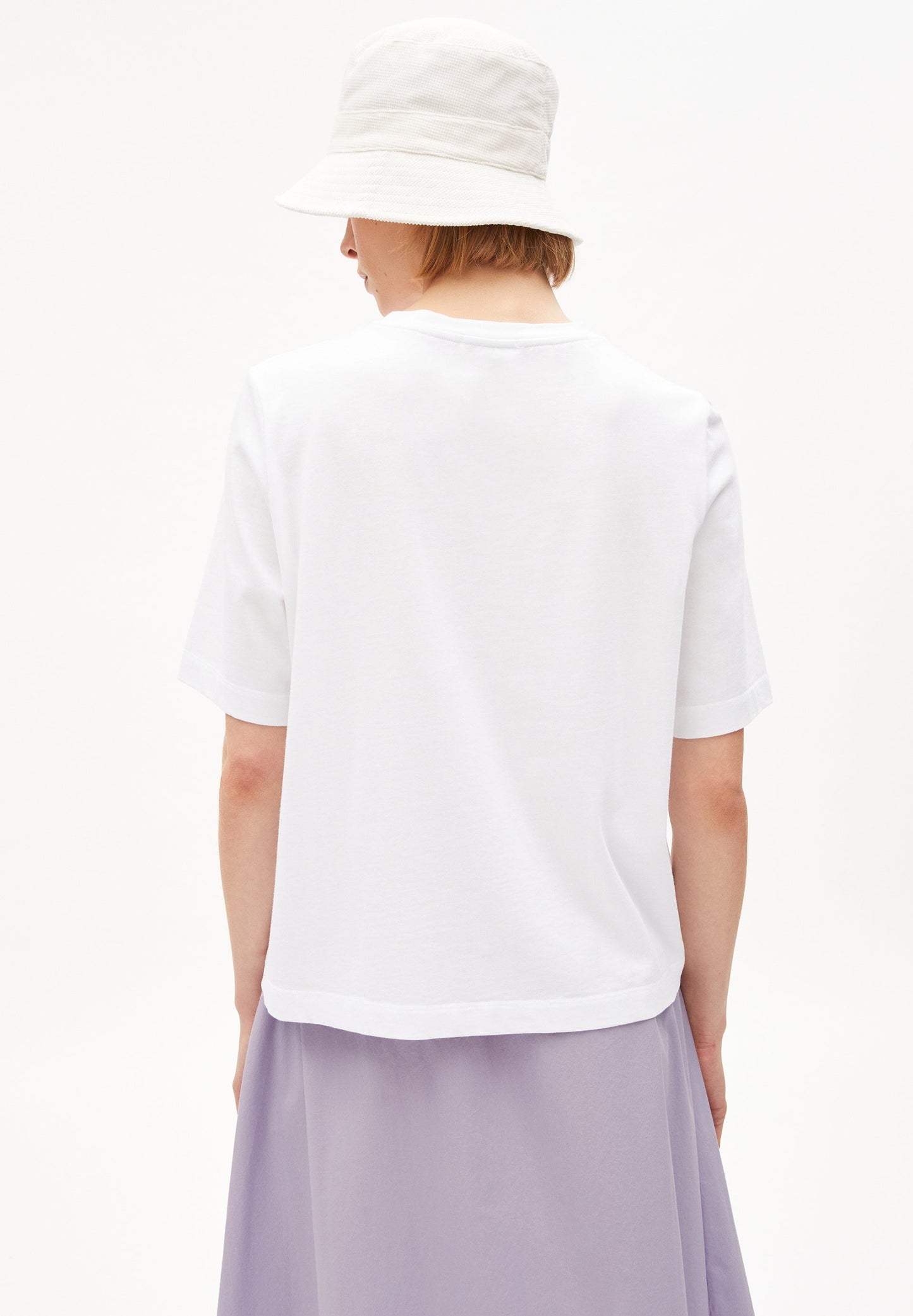 T-shirt ample imprimé blanc en coton bio - layaa diving white
