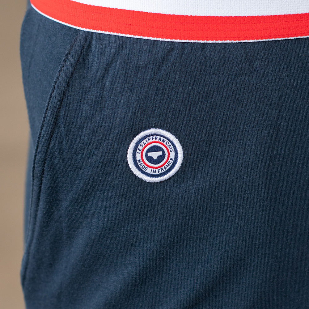 Pantalon de pyjama marine en coton bio - toudou plus - marine lsf