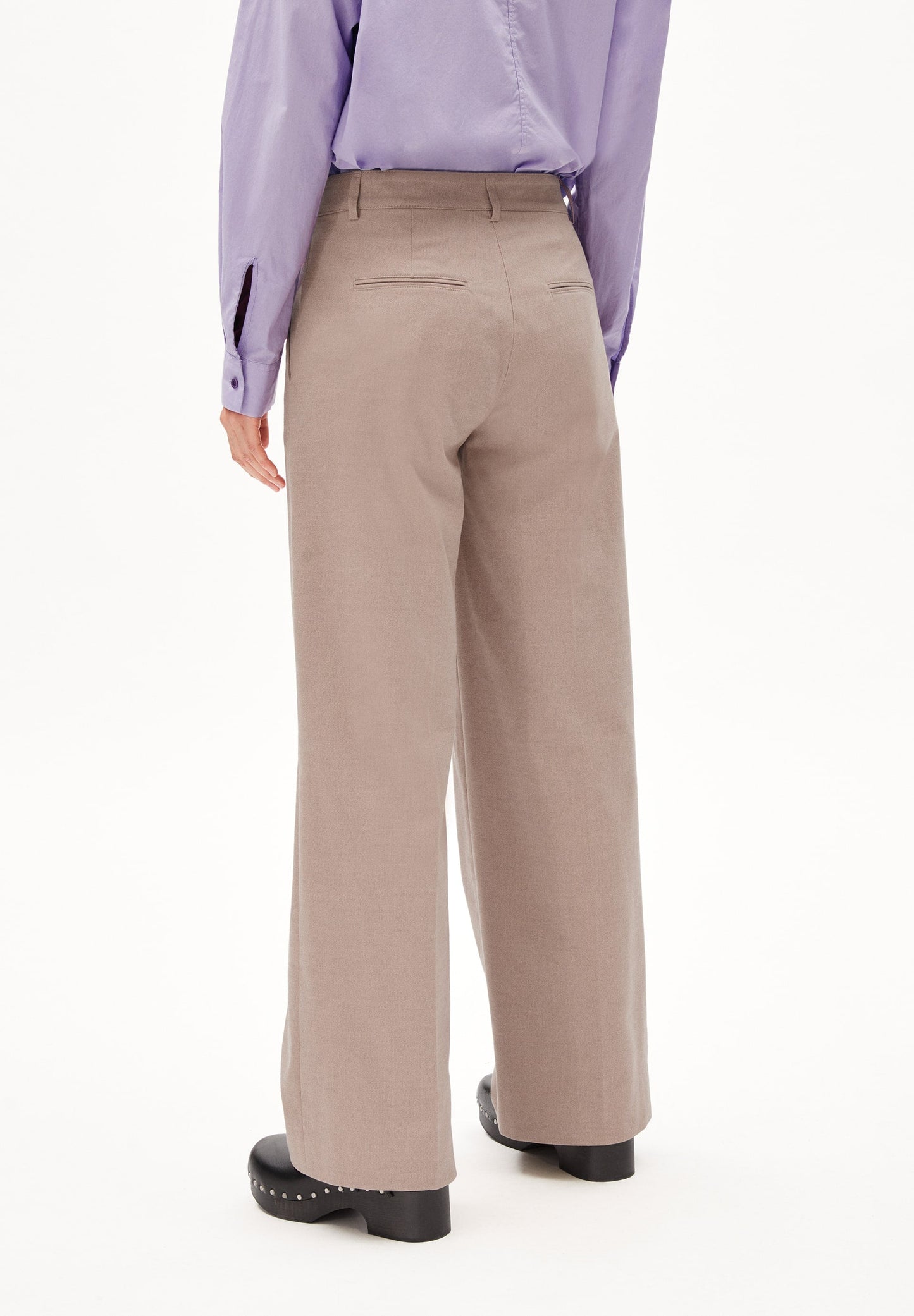 Pantalon tailleur en coton bio | beige "leandraa handraa light caramel"