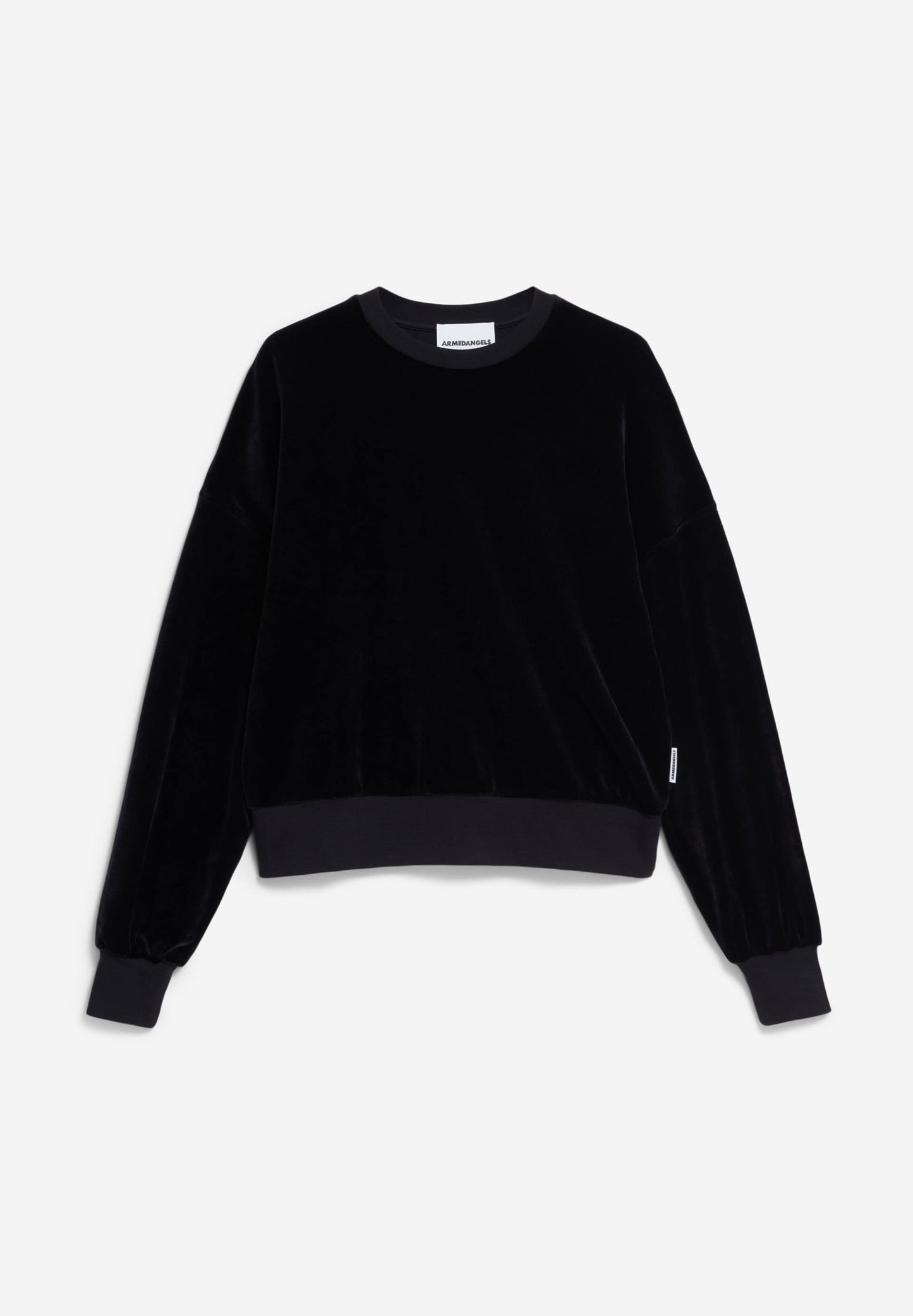 Sweat velours en tencel | noir "ledianaa - black"
