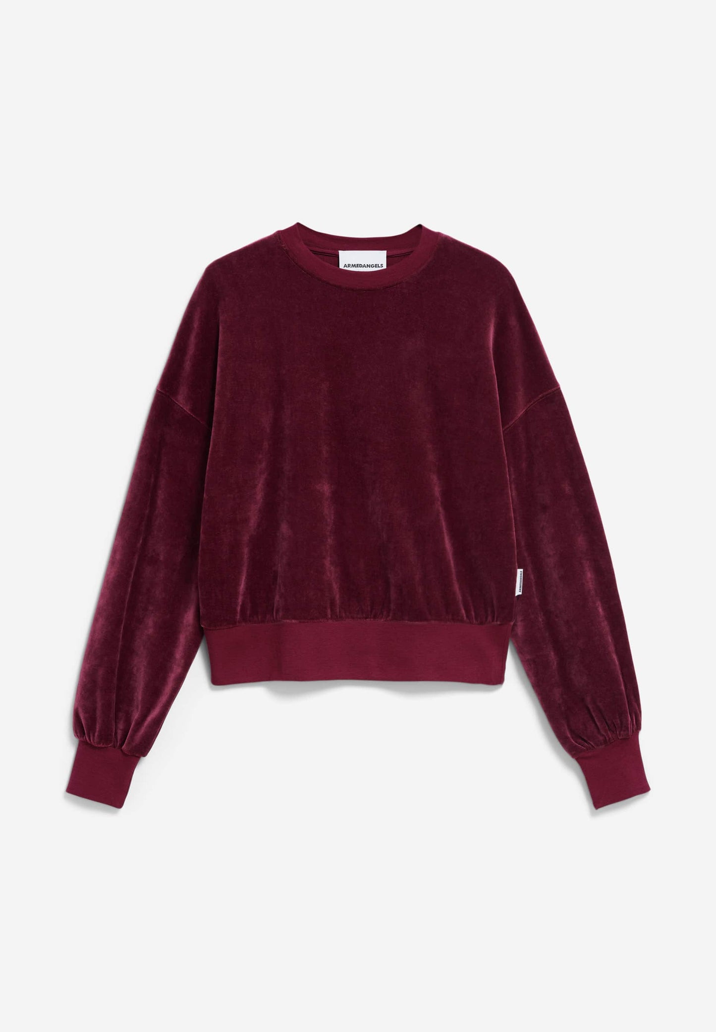 Pull velours en modal | rouge "ledianaa - cranberry juice"