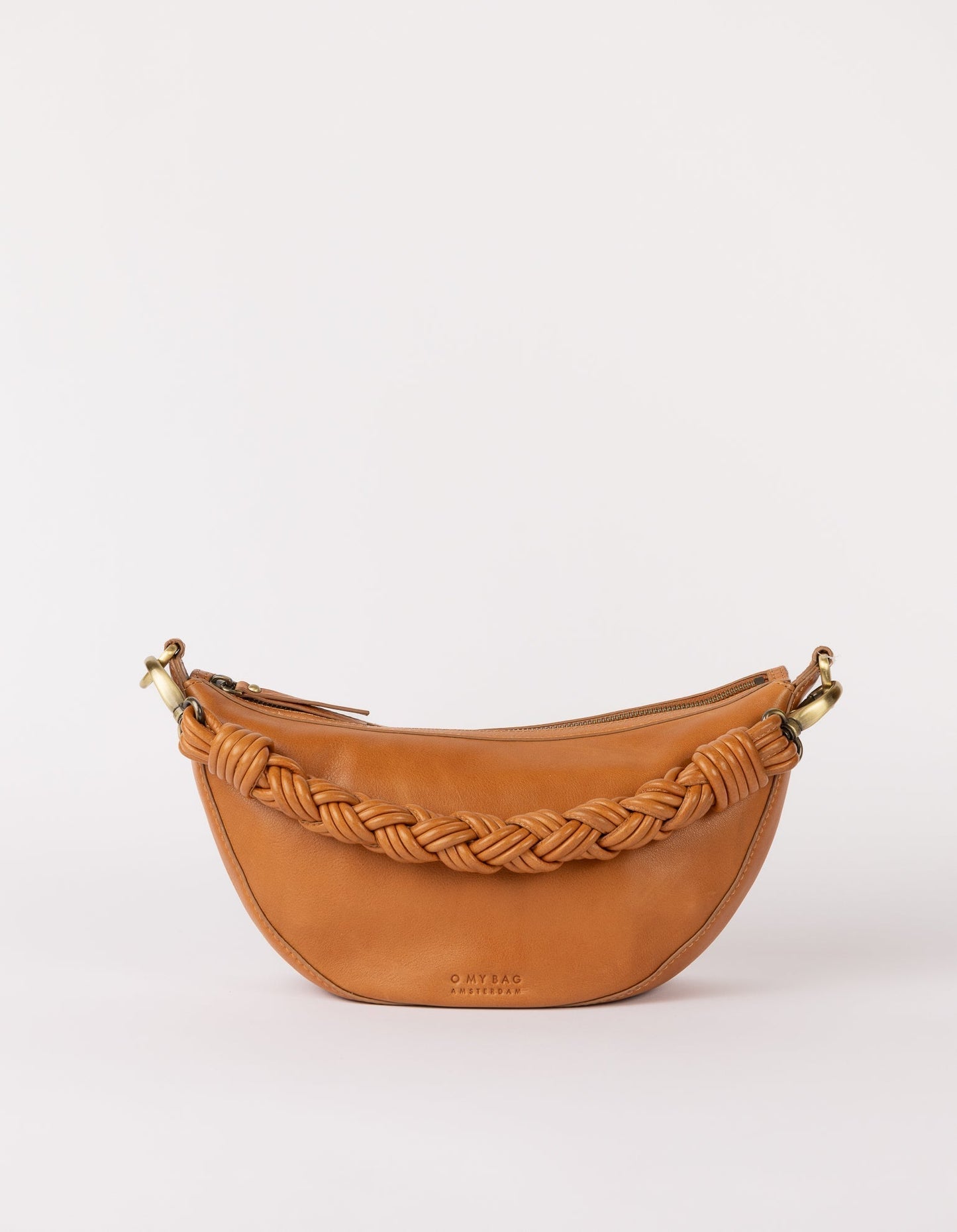 Sac à bandoulière en cuir certifié | camel "leo wild oak soft grain leather"