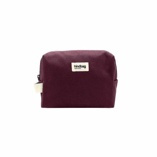 Trousse de toilette en coton bio | Prune "leon prune"