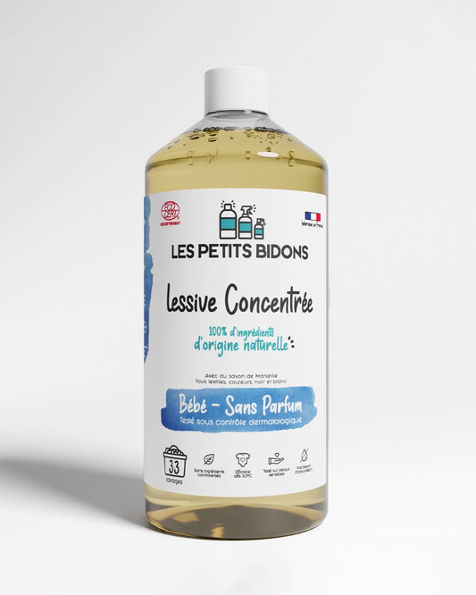 Lessive liquide concentrée bébé sans parfum | 1L
