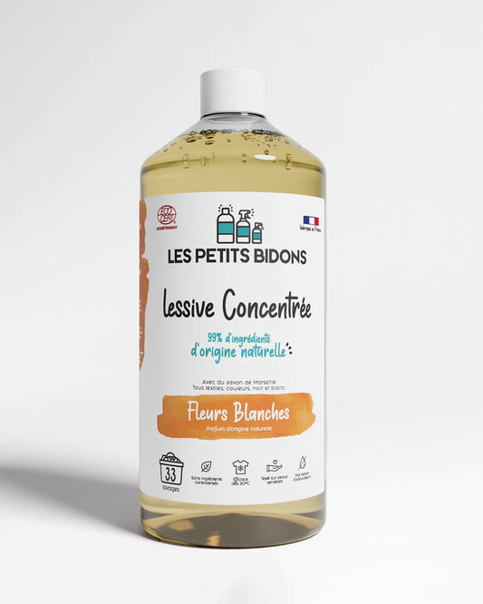 Lessive liquide concentrée fleurs blanches | 1L
