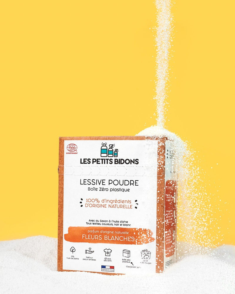 Lessive en poudre concentrée fleurs blanches | 875gr