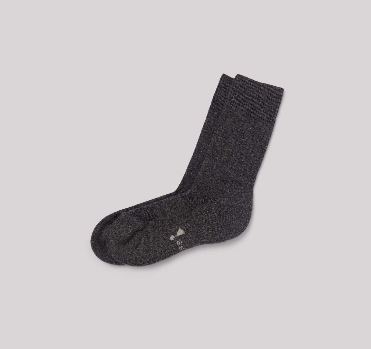 Chaussettes grises en laine recyclée - grey