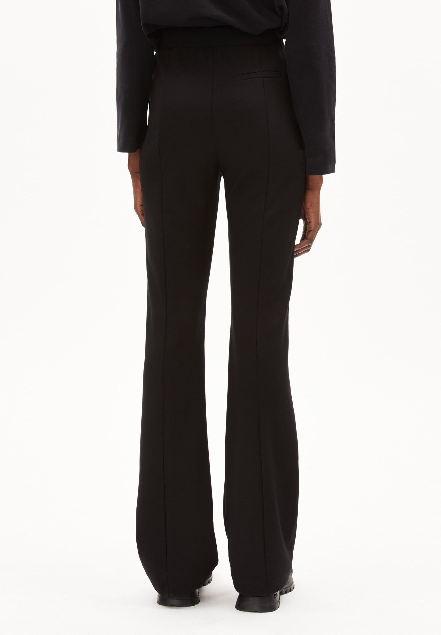 Pantalon fluide noir en viscore ecovero - leylaari black