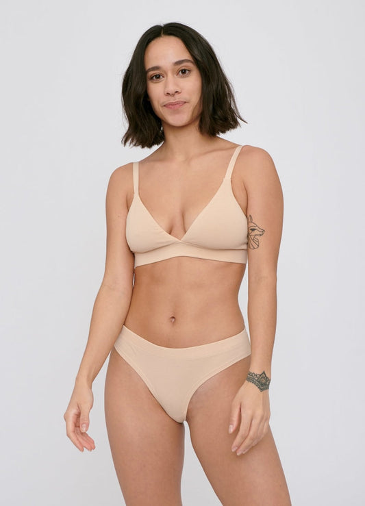 Pack 2 culottes en coton bio | beige "Hipster oak"