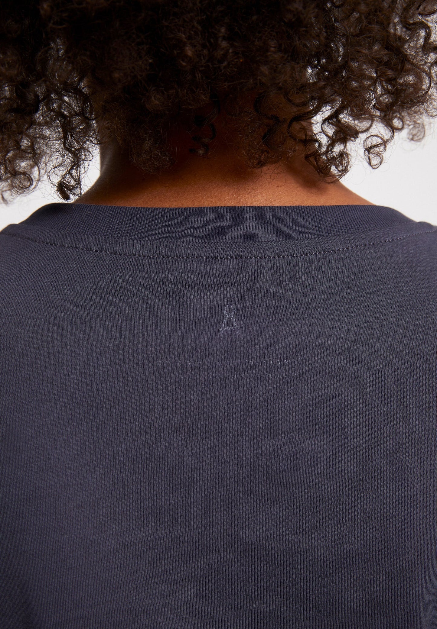 T-shirt uni gris anthracite en coton bio - LIDAA