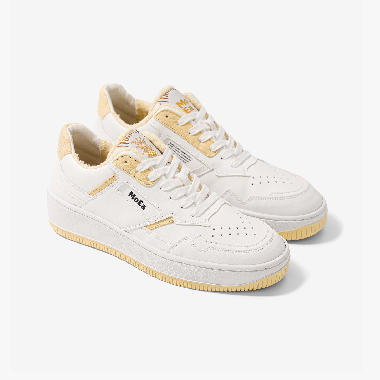 Baskets vegan en matière végétale | Jaune "gen 1 pineapple light yellow"