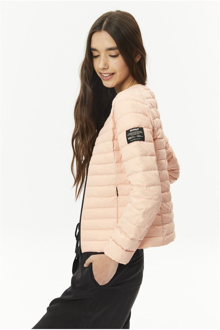 Doudoune rose pâle en nylon recyclé - Usuahia