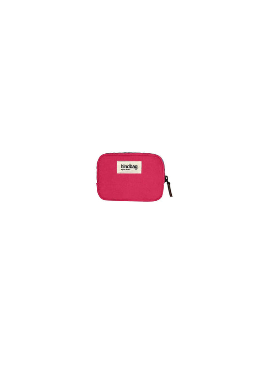 Porte-monnaie en coton bio | rose "lili holi fuchsia"