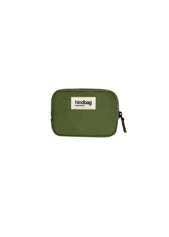 Porte-monnaie en coton bio | olive "lili olive"