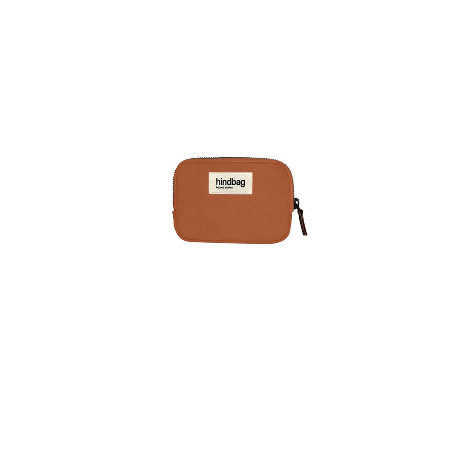 Porte-monnaie en coton bio | orange "lili sienne"
