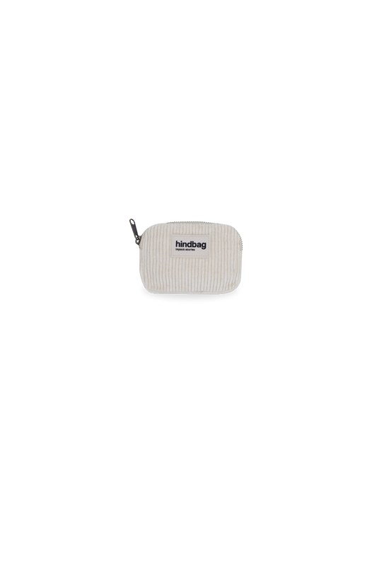 Portefeuille en coton biologique | beige "porte-monnaie en coton bio lili velours beige"