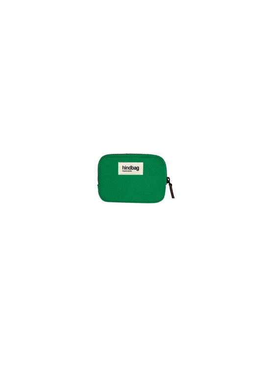 Porte-monnaie en coton bio | vert "lili holi vert"