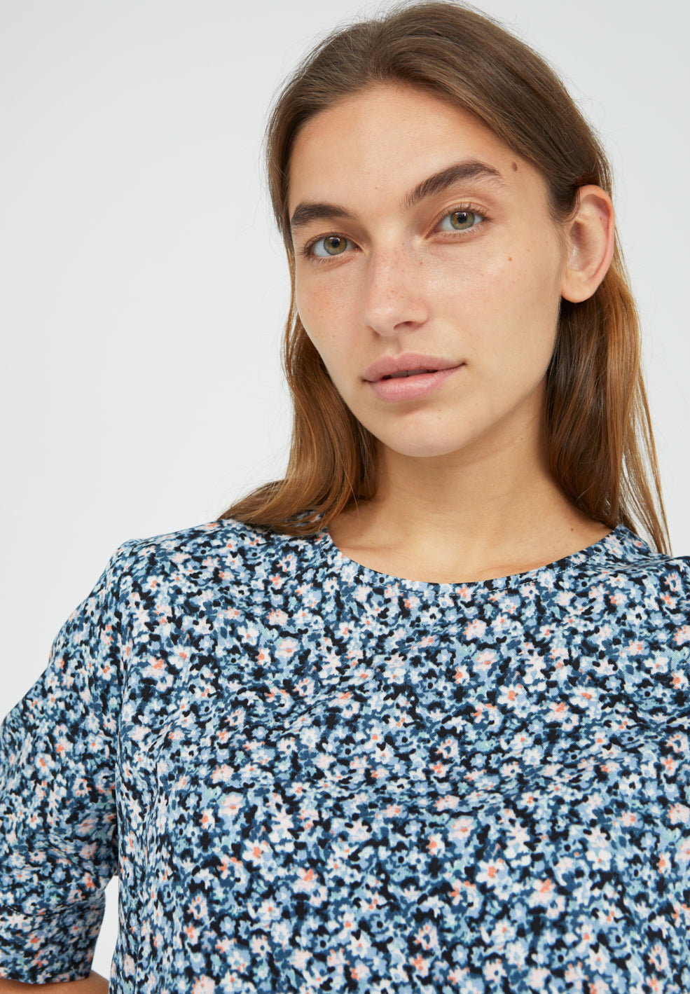 Blouse manches courtes à imprimés floraux en tencel - LORIAA PRIMROSE