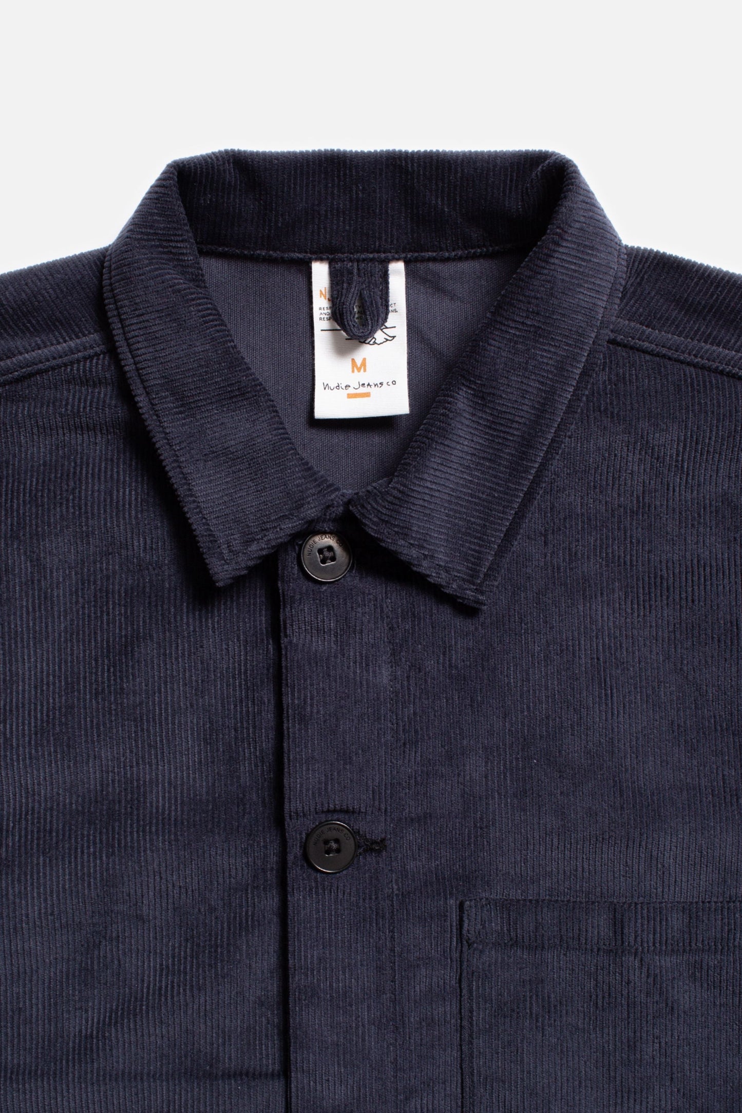 Veste en velours de coton bio | Marine "buddy classic chore cord navy"