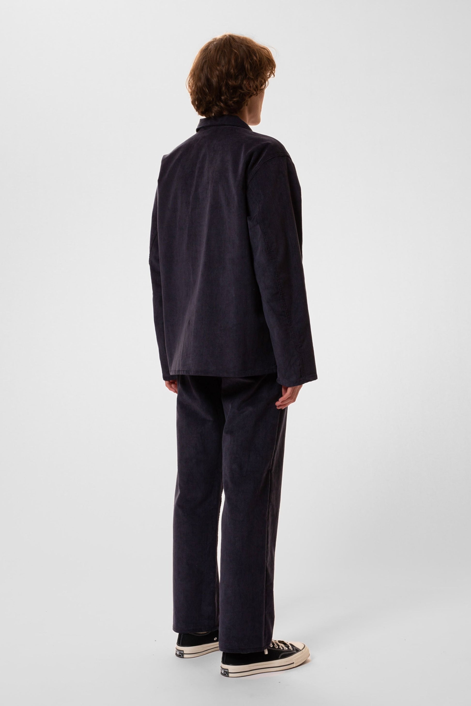Veste en velours de coton bio | Marine "buddy classic chore cord navy"