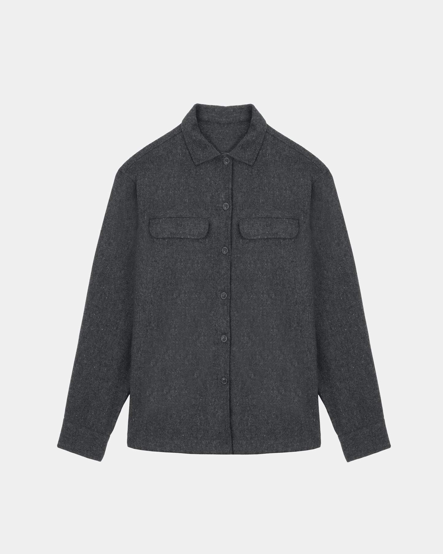 Surchemise en coton bio | gris "mars - slate"